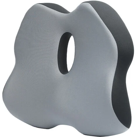 Cuscino per sedia da ufficio in memory foam, cuscino per coccige per emorroidi, sollievo dal dolore lombare e sciatica, cuscino ergonomico per sedia da ufficio, grigio 45040095mm