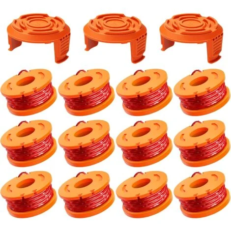 Confezione da 12 bobine di filo per decespugliatore da 3 m - WA0004.1/WA0010 Bobina di filo per decespugliatore Ø1,65 mm, (12 fili per decespugliatore, 3 coperture)
