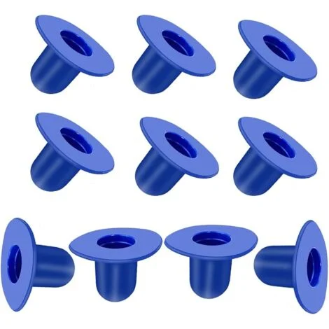 Confezione da 10 tappi di prolunga di ricambio blu per piscine Intex