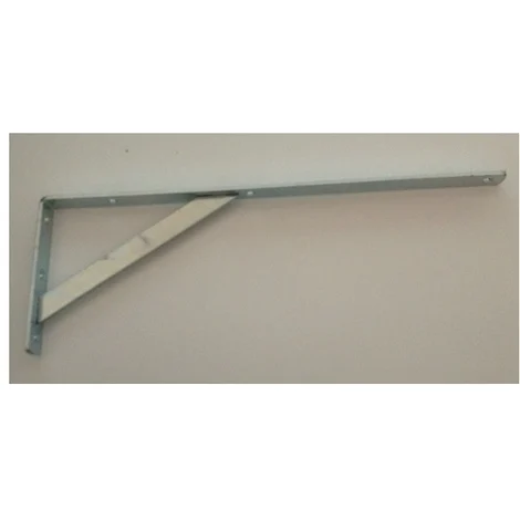 Mensola con Saetta in Acciaio Zinco Cromato misura 30 cm Spessore 3 mm 1 pz