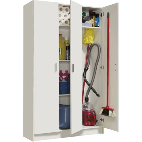 Armadio Multiuso Grande - Bianco 37x180h cm