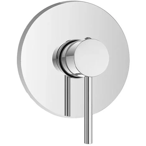 Miscelatore doccia ad incasso in acciaio inox cromato completo di corpo a muro York