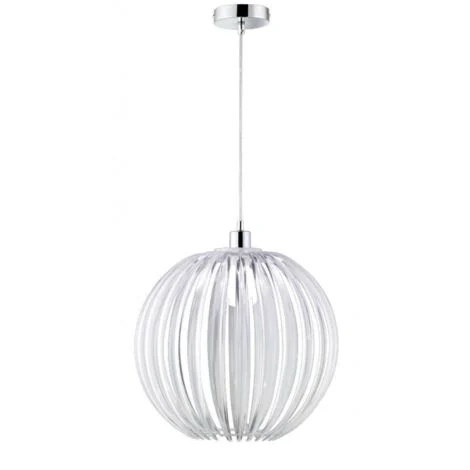 ZUCCA SOSPENSIONE PALLA ACRILICO TRASPARENTE D.40CM 1 LUCE ATTACCO E27