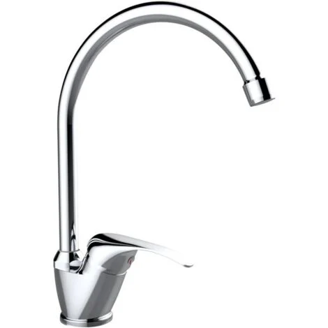 Miscelatore lavello cucina bocca alta cromato eva idrobric scarub0734cr