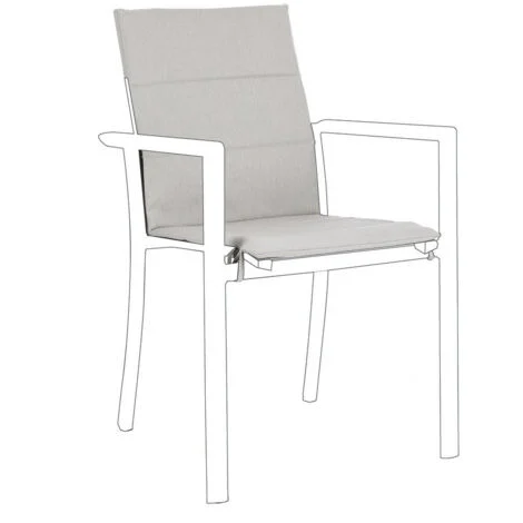 Cuscino per sedia "Konnor" in tessuto olefin, 91 x 41 x 1h cm -Naturale