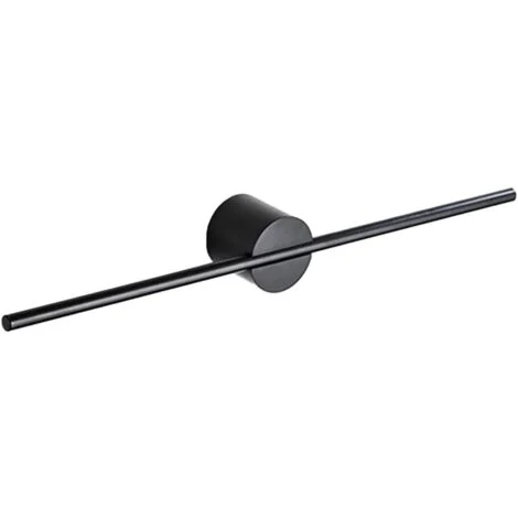 Portasciugamani da 40 cm - Portasciugamani da parete in alluminio - Mensola portasciugamani - Regolabile - Spazzolato - Nero