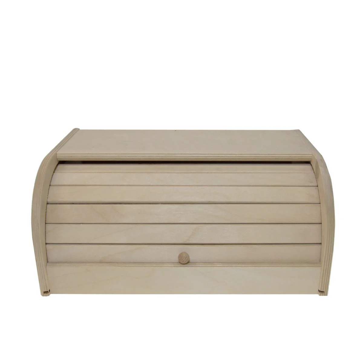 Porta Pane Legno Chiaro con Serrandina 39x25x17