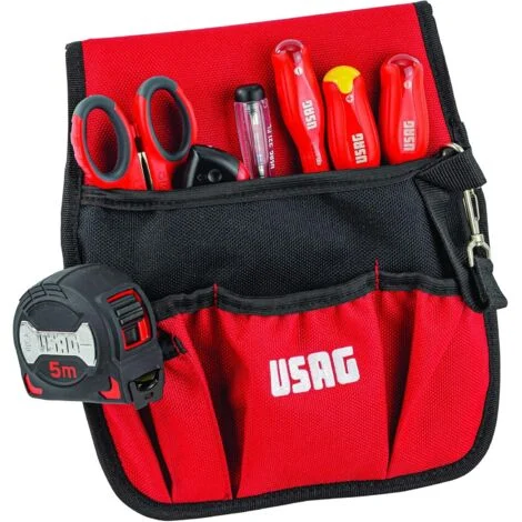 Usag U00070038 Marsupio Con Assortimento Per Elettricisti 7 Pezzi