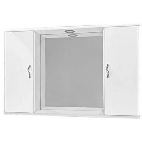 Specchio mod. elettra 2 ante lisce bianco lxhxp 94,5x60,5x16