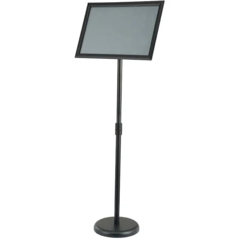 Mophorn Supporto per Insegne su Piedistallo, Supporto per Poster Regolabile da 420 x 297 mm, Piedistallo Porta Insegne Girevole 360° da Pavimento per Eventi Matrimonio Festa Conferenza Interno Esterno