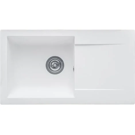 STRADOUR Lavello incassato EINNA, in SMC BIANCO UNITO - 17, 1 bac, dim. 7843,5 cm, scarico manuale