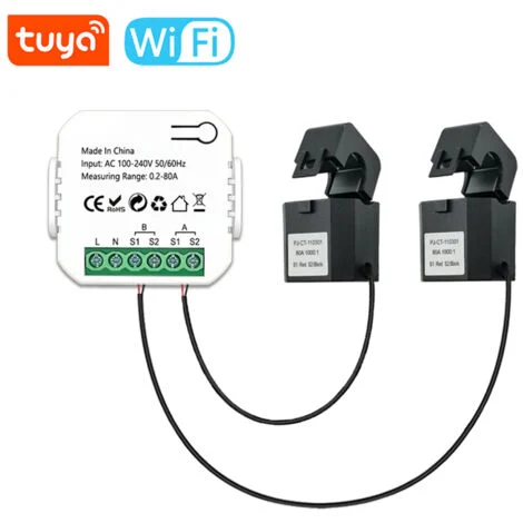 Eosnow Tuya WiFi Intelligent Energy Meter Solar PV System Sistema Produzione di potenza Consumo bidirezionale Monitoraggio Mobilephone App Control Monitor con TC