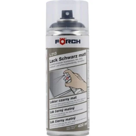 Vernice nera opaca ad asciugatura rapida Forch L213 400ml