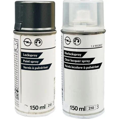 Vernice originale per OPEL Z10B Set 2x150ml Spray Satin Steel Grey 4 Met.
