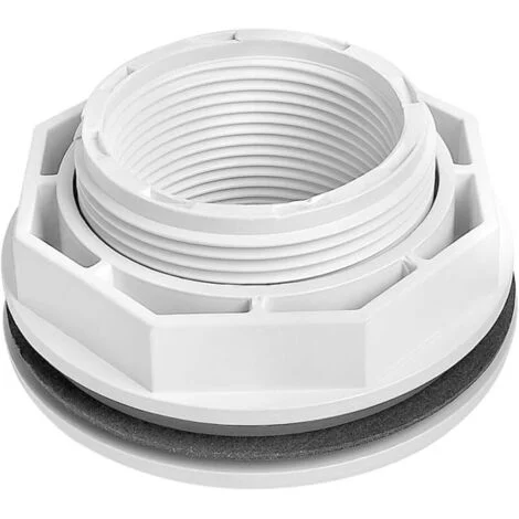 Raccordo di ingresso e ritorno per piscina KZQ, ugello di riempimento, raccordo di ritorno con dado di bloccaggio e guarnizione per Hayward SP1023, accessorio di ricambio per piscina (nero)