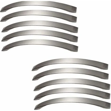 KZQ Set di 10 maniglie per mobili da cucina - Maniglie per porte spazzolate Distanza tra centro e centro delle maniglie da cucina 160 mm