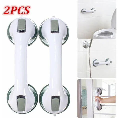 Maniglia per doccia, maniglioni per bagno, maniglia per doccia con ventosa potente, maniglia di sicurezza, corrimano per disabili, anziani, bagno, vasca da bagno, doccia, WC, DEBUNS
