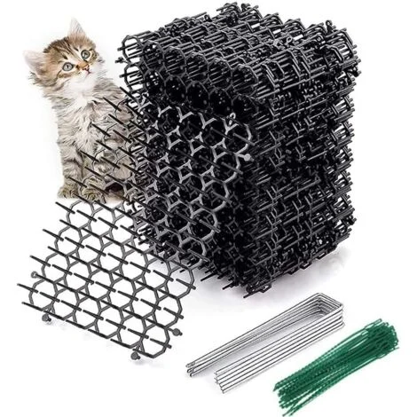 [MAI UTILIZZATO]12 pezzi Tappetino anti-gatto, repellente per gatti da esterno, repellente per gatti da interno, punta anti-gatto, repellente per gatti, cane, filo per gatti, 1 pezzo Dimensioni 15×2