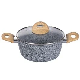 Casseruola con coperchio 24 cm, rivestimento in ceramica, induzione, Alaska SìChef