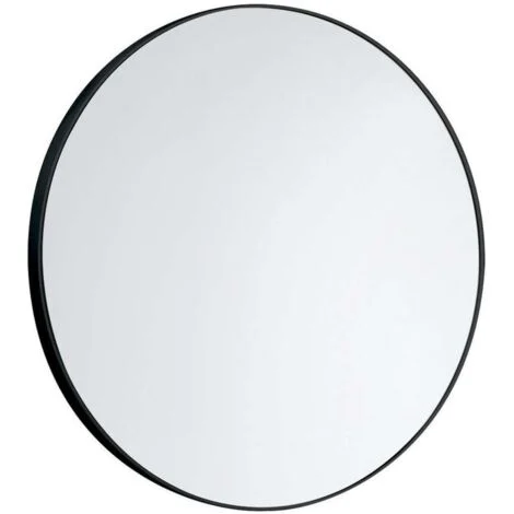 Specchio rotondo diametro 60 cm con cornice in resine termoplastiche nero gedy 000060001400000