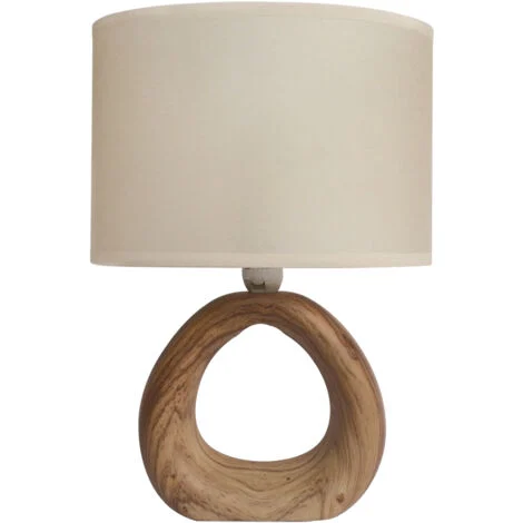 Lampada da comodino GOLF E14 NOCE