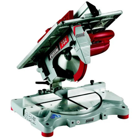 FEMI D.254 732 Troncatrice Per Legno Con Potente Motore Universale da 1550 Watt e Capacita' di Taglio Fino a 162 mm