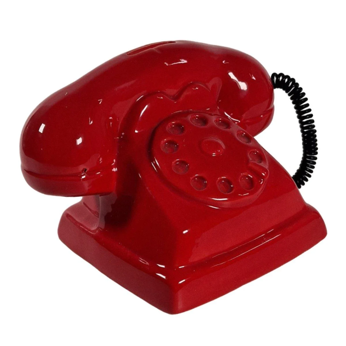 Salvadanaio Ceramica Telefono Assortito cm.h12 5 Colori Assotiti