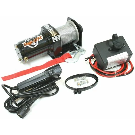 Varan Motors - var-p2000-1a Argano elettrico 4x4 2000 lb. motore da 700W lunghezza 15 m Ø4mm con controllo a distanza