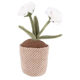 Fermaporta 1 kg, fiore bianco artificiale in tessuto, Garden