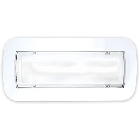 Lampada di Emergenza Da Incasso a LED 3W 350lm, Luce Fredda 6500K Autonomia 3 Ore Batteria Ricaricabile al Litio IP40