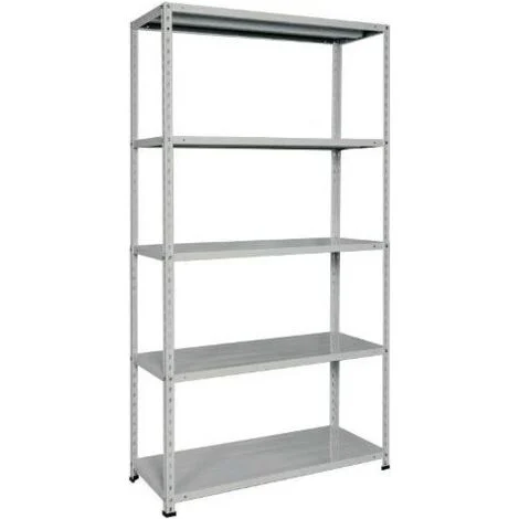 Bizzotto Scaffale Metallo 5 ripiani Portata Ripiano 70kg 100X40X188 Cm Grigio