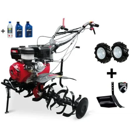 Motozappa Italian Power RG6.5-130 III motore Rato 389cc fresa da 141cm e Assolcatore benzina olio