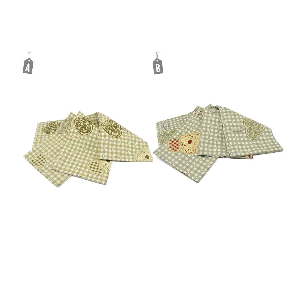 Tovaglia cm.145x240 Decoro Quadri Cuore