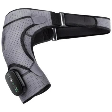 Massaggiatore elettrico per spalle a 3 livelli - Ricaricabile tramite USB, 5000 mAh, riscaldamento a 65 °C, wireless, sollievo dal dolore