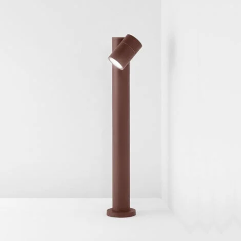 Paletto Esterno Contemporaneo Pull Alluminio Corten 1 Gu10 Ip65