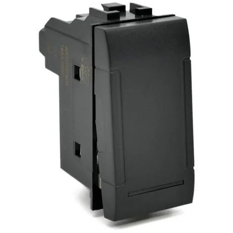 INTERRUTTORE UNIPOLARE (16A-250V) 801N LIV.INT. NERO