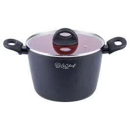 Pentola con coperchio 22 cm, rivestimento in ceramica, induzione, Canyon SìChef