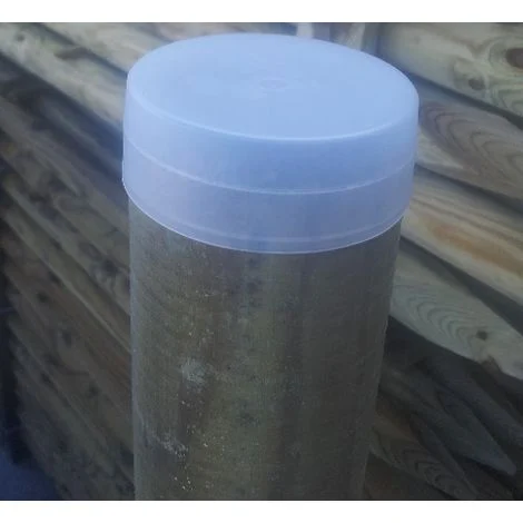 COPRIPALO IN POLIETILENE NEUTRO PER PALI IN LEGNO - DIAMETRO: 80 mm