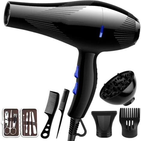 Sèche Cheveux Professionnel , Lointain Salon Sèche-Cheveux Puissant AC Moteur Seche Cheveux 1000W