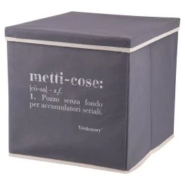 Cubo contenitore multiuso con coperchio, Victionary