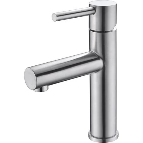 Miscelatore Lavabo Imex Moscu BDK034-1 Acciaio Spazzolato Acciaio Spazzolato