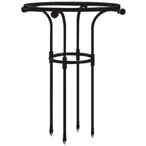 Traliccio da giardino per piante rampicanti - supporto per rampicante nero (altezza 65 cm, diametro 20 cm)