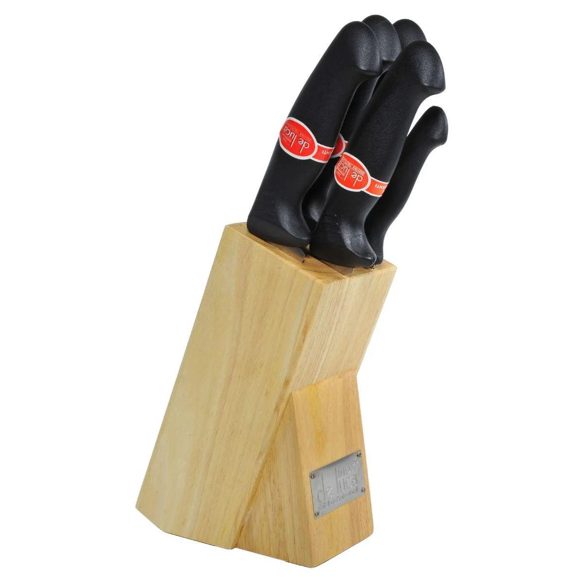 Ceppo Coltelli De Luca Legno pz.5