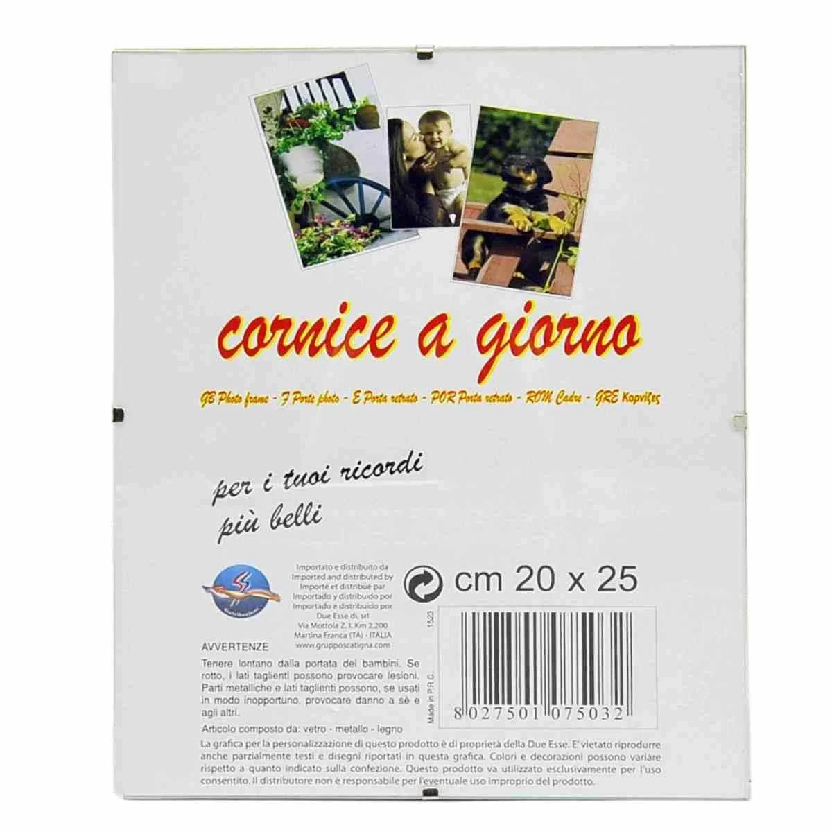 Cornice Giorno Vetro cm.20x25