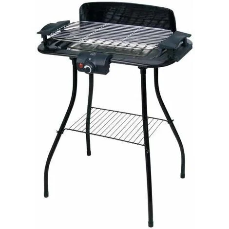 DCG Eltronic BQS2497 barbecue per l'aperto e bistecchiera Elettrico Nero 2000 W