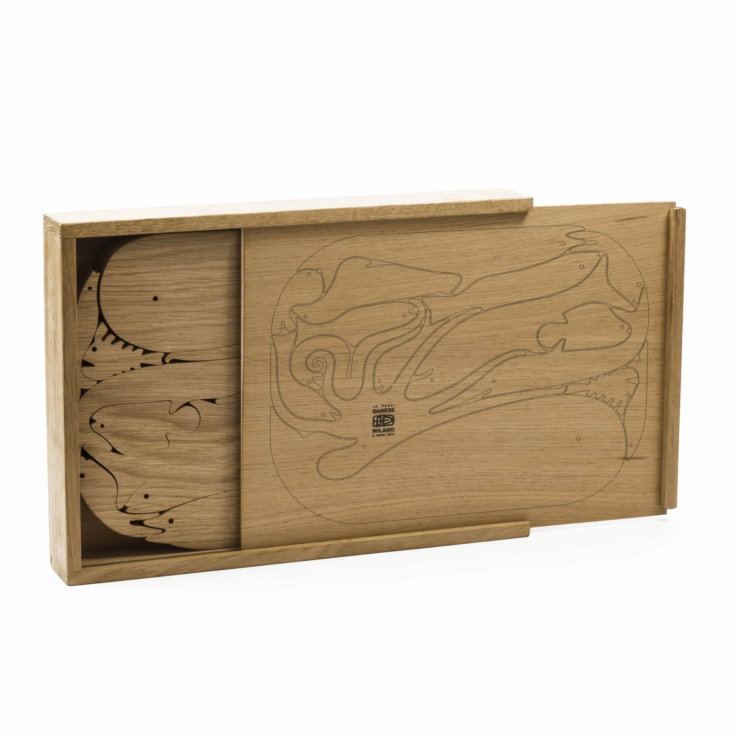 Puzzle in Legno 16 PESCI di Enzo Mari - Edizione Limitata