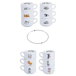 Set 6 tazzine caffè 100 ml, Before&After