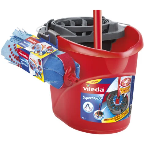 Supermocio Vileda Set Completo Con Manico E Fiocco 3Action Xl