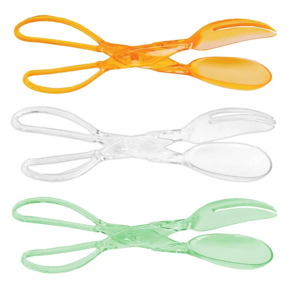 Pinza Insalata Coccinella PVC Trasparente 3 Colori
