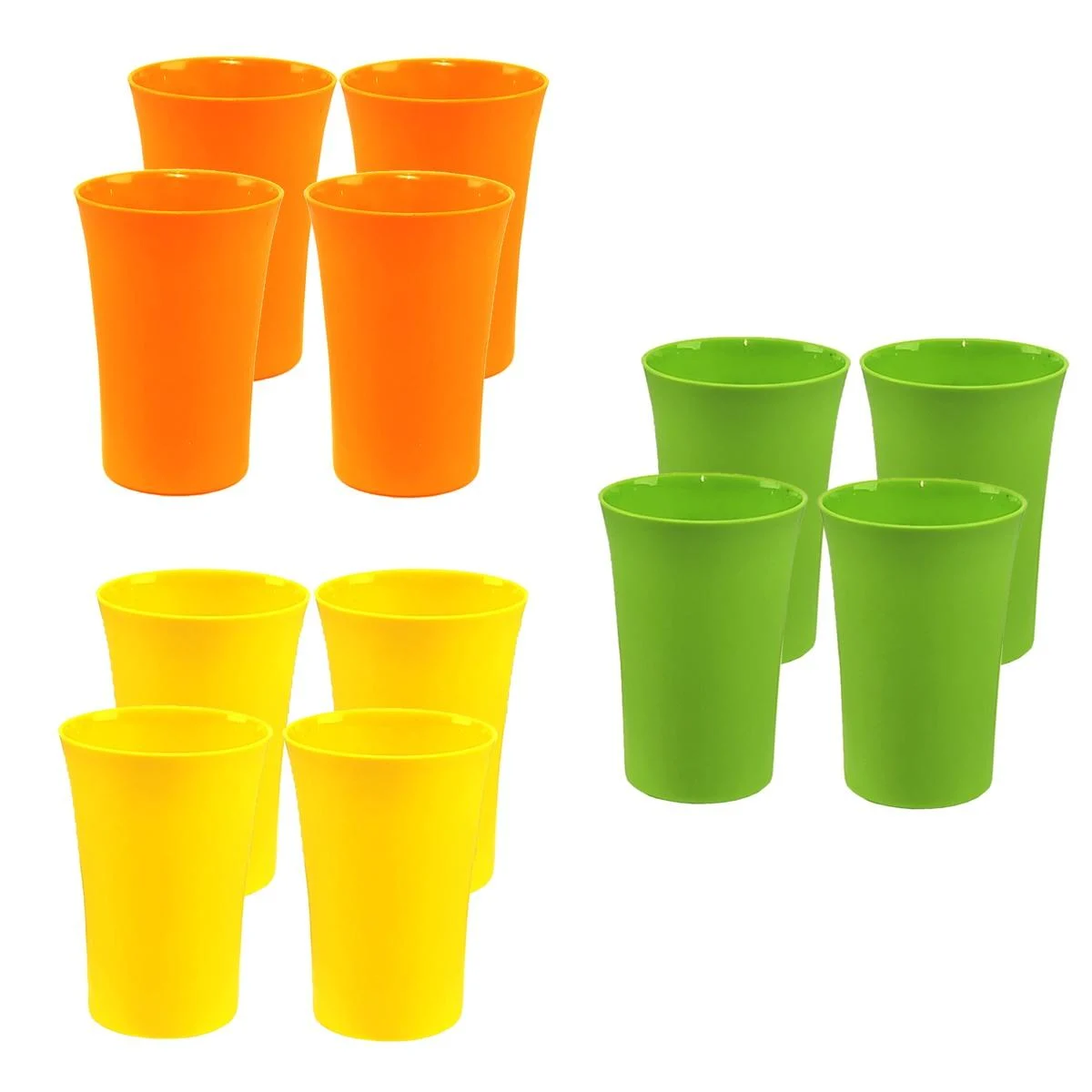 Bicchiere pl svasato color 12 pz